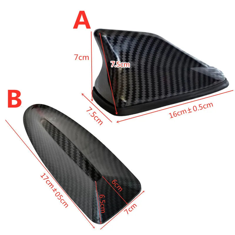 Universal Shark Fin Car Antenna – Carbon Fiber Look