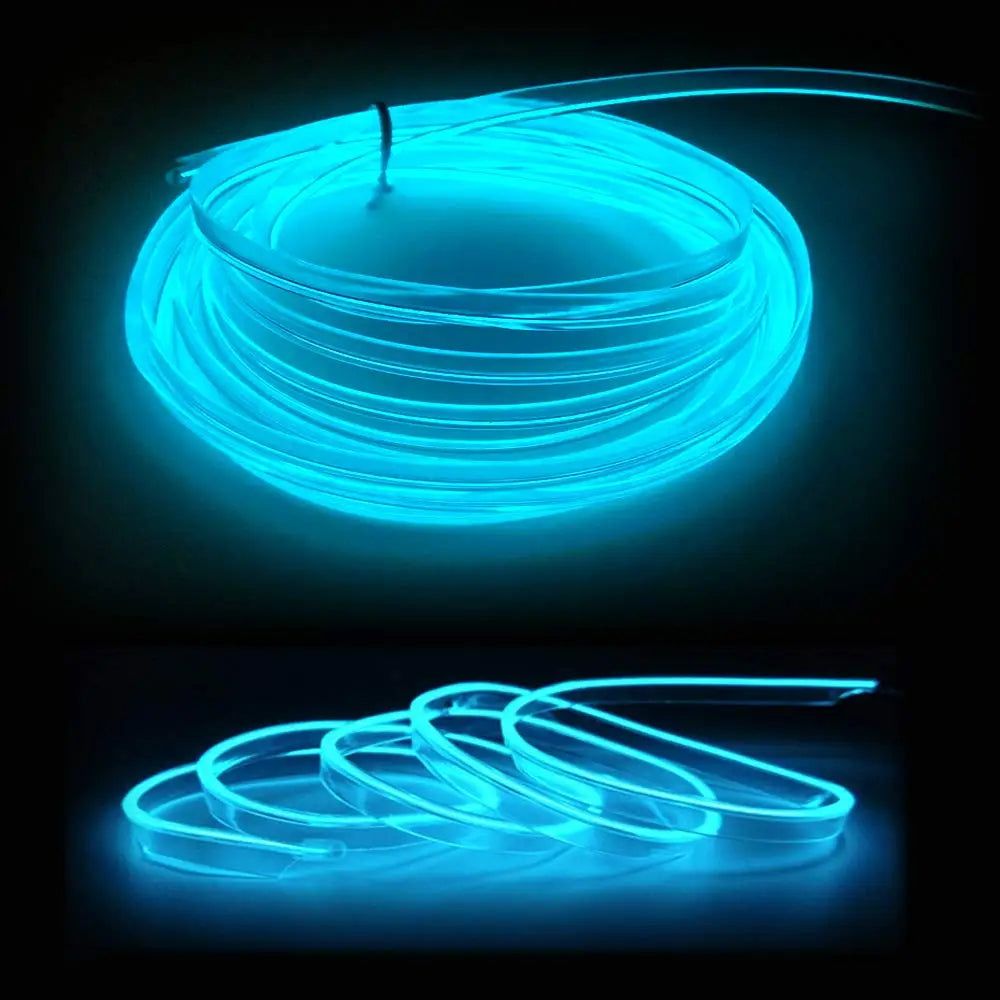 Neonara™ 16.5ft EL Wire USB Ambient Light – Flexible, Bright, and Stylish