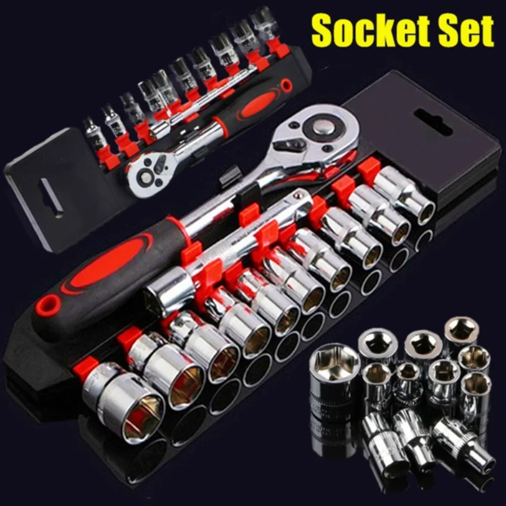 GearIt™ 12-Piece Socket Wrench Tool Set – Compact Power for Every Repair
