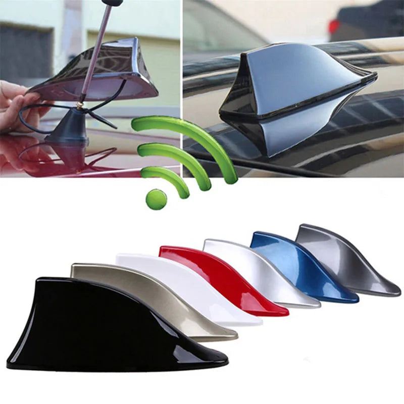 Universal Shark Fin Car Antenna – Carbon Fiber Look